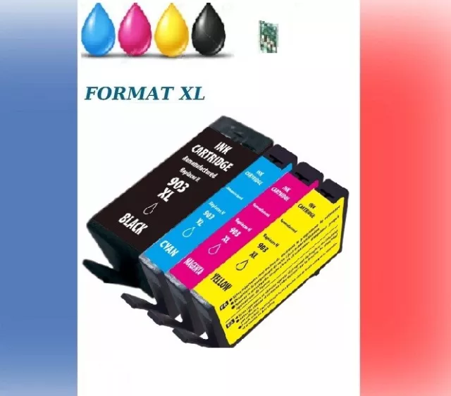 CARTOUCHES D'ENCRE COMPATIBLES HP 903 XL Officejet Pro  6975 6976 6978 6979 6980