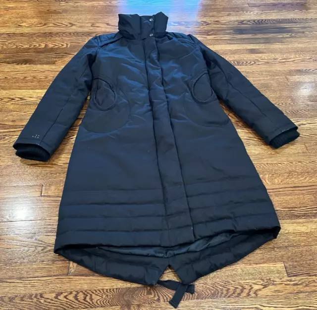 Soia & Kyo Jacket Women M Black Full Zip Winter Goose Down Insulated Parka READ