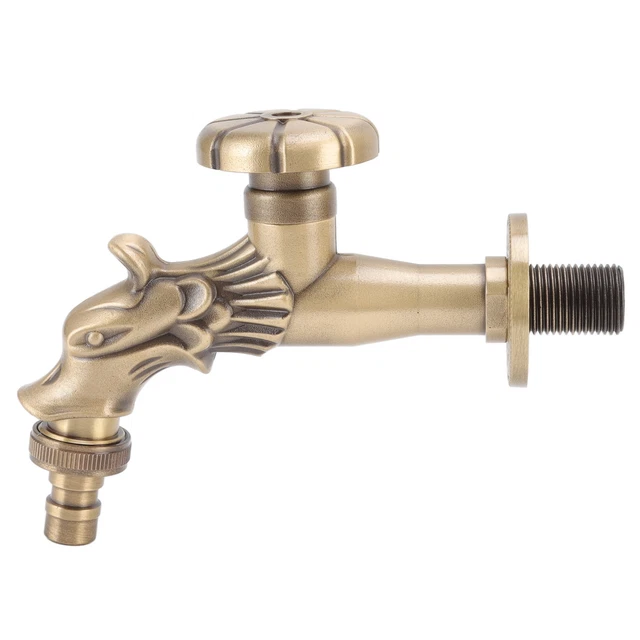 Bathroom Sink Faucet G1/2 Vintage Horse Shape Faucet Internal Thread Bathroom