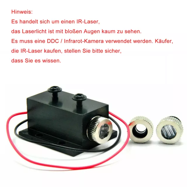 Punkt/Linie/Kreuz 30mw 980nm IR-Infrarotlaser-Modul w 12mm Kühlkörper