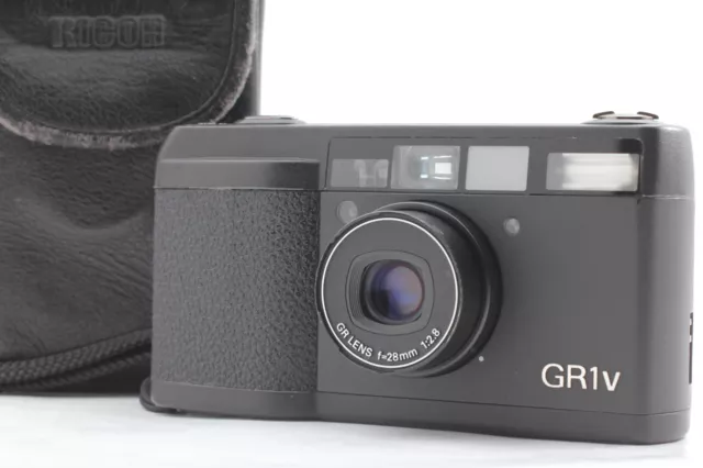 [ Near MINT+ ｗ/ Case ] Ricoh GR1v Black 35mm Point & Shoot Film Camer From JAPAN