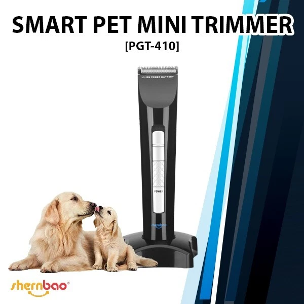 Shernbao PGT410 Smart Trimmer Rechargeable Cat Dog Grooming Cordless Pet Clipper
