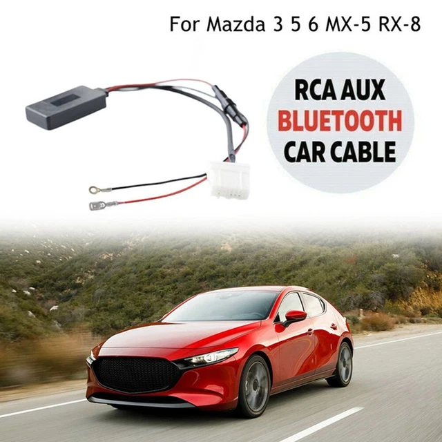 Car Wireless Bluetooth Music Adapter AUX Auxiliary Audio Cable For Mazda 3 5 6 M