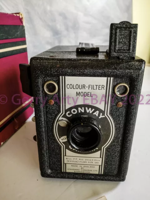 Cámara De Película Rollo Caja De Filtro De Color Coronet Conway Y Embalaje Original + Instrucciones