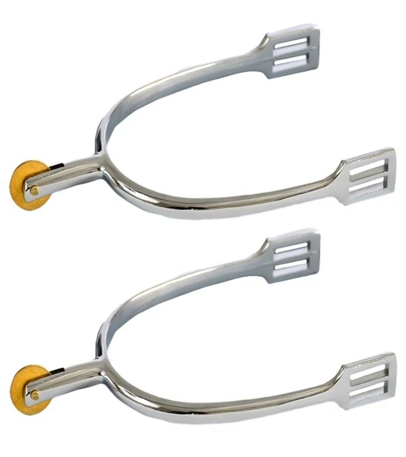 Jacks 20253-MEN Zinc Die Cast Spurs with Brass Disc Rowel Mens