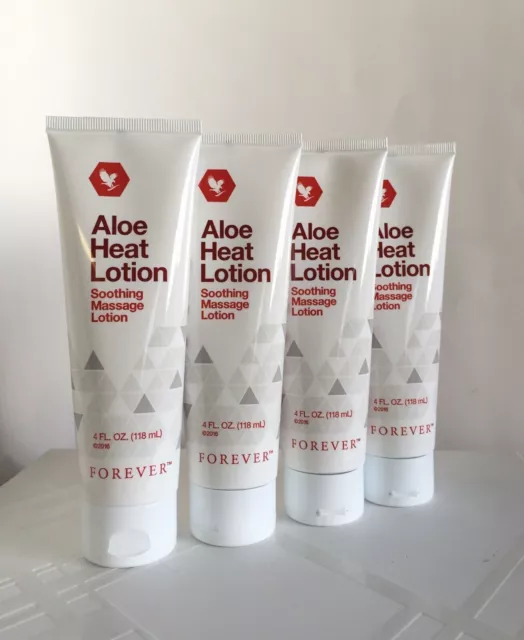 4 Tuben Forever Living Aloe Heat Lotion 4 fl.oz (118 ml)