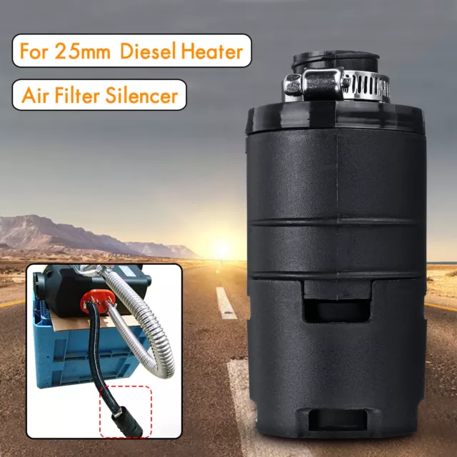 Cheap 25mm Air intake Filter Silencer Combustion Air Pipe Ducting Pipe  Clamp Car Heater For Webasto Eberspacher Diesel Parking Heater