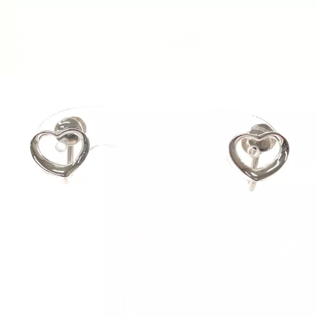 TIFFANY&Co. Earring Open heart Elsa Peretti Sterling Silver accessory Women