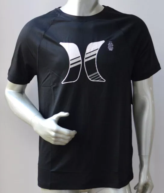 HURLEY Mens Printed T Shirt - BLACK - SIZE - S,M,L  & XL - NEW - DRY FIT