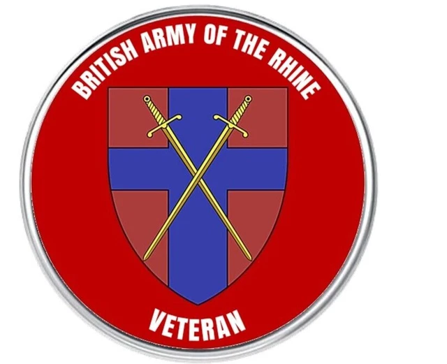 BAOR BRITISH ARMY of the Rhine Veteran Military Army Lapel Pin Badge ...