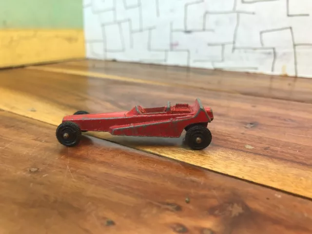 Vintage Tootsietoy Red Wedge Dragster Diecast Toy Car Tootsie Toy