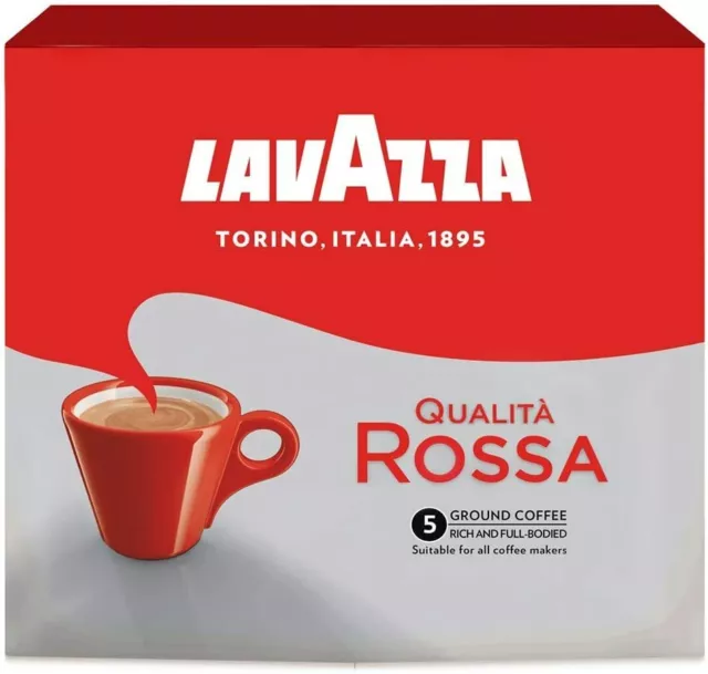 CAFFE' LAVAZZA CREMA E GUSTO CAFFé MACINATO ESPRESSO QUALITA' ROSSA MOKA  250g x2 EUR 8,25 - PicClick IT