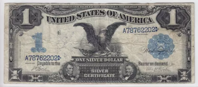 1899 $1 Silver Certificate Note Black Eagle FR#226a Annotation A78762202