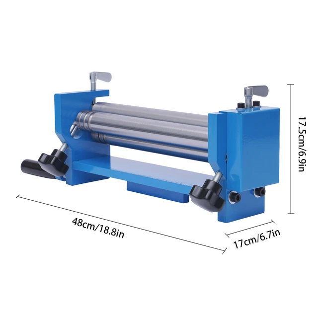 3 Walze Rundbiegemaschine Blechbiegemaschinen Rollenbiegemaschine Rundbiegegerät zum Schneiden, Biegen, Runden und Walzen von Blechen