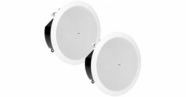 10x New QSC AD-C6T-LP 6.5" Two-Way Low Profile Ceiling Loudspeakers
