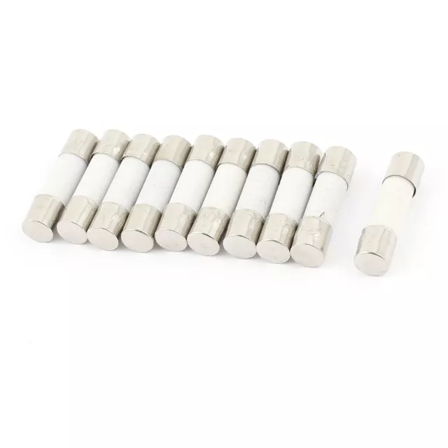 10Pcs 250V 30A F30A Un coup rapide tubes céramique fusibles 5mm x 20mm