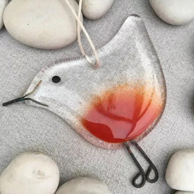 Fused Glass Christmas Tree Decoration Tree Hanging Ornament Pendant Advent