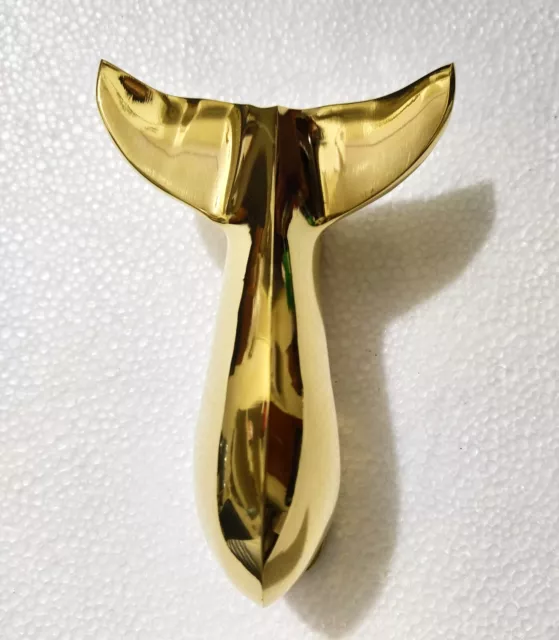 Brass Whale Tail Door Knocker Solid Brass