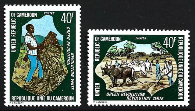 Kamerun - Grüne Revolution Satz postfrisch 1975 Mi. 812-813