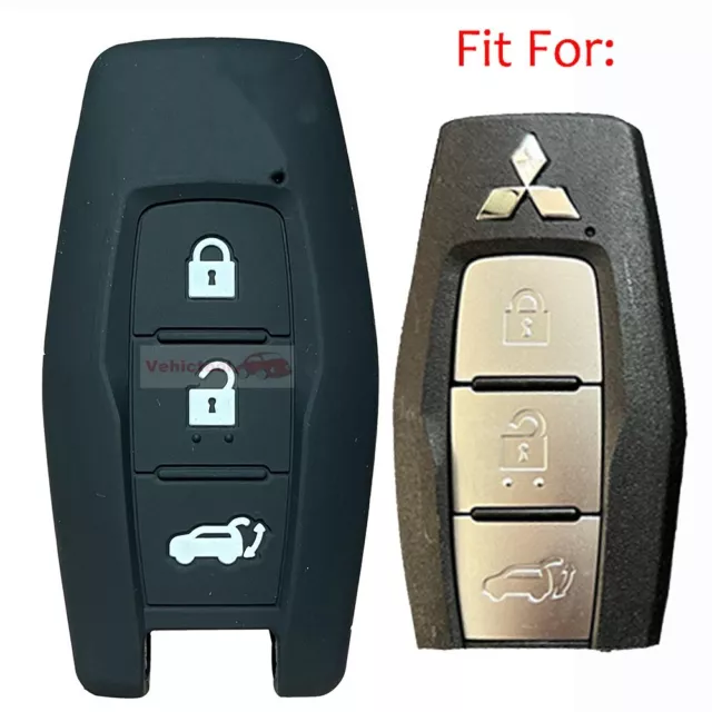 FIT MITSUBISHI 2022 2024 Outlander 3 Button Remote Key Fob Silicone