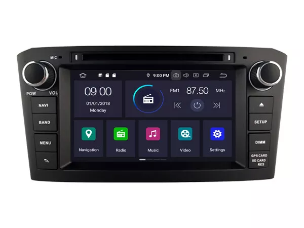 Android 10.0 Car DVD GPS Navigation Radio Stereo For Toyota Avensis T250 03-08