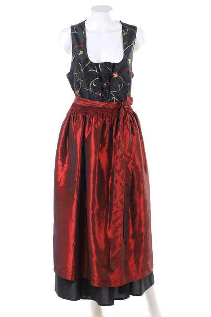 Ricami senza etichetta Dirndl Oktoberfest D 46 tonalità rosse