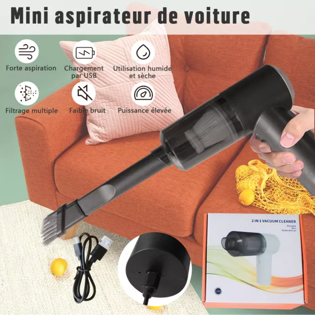Mini Aspirateur et dépoussiéreur sans fil - Cordless Air Duster - oBiun©