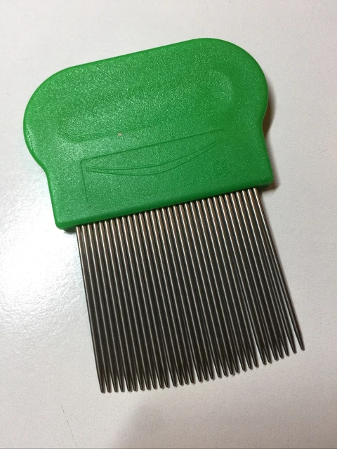Round Metal Nit Headlice Hair Comb To Remove Head Lice & Eggs Effectively