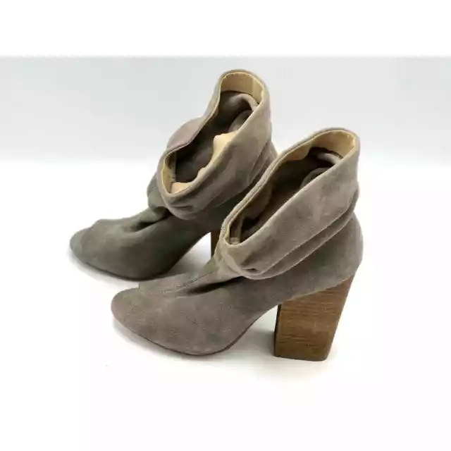 Kristin Cavallari Chinese Laundry Laurel Peep Toe Booties Heels Gray Sz 6.5/37M 3