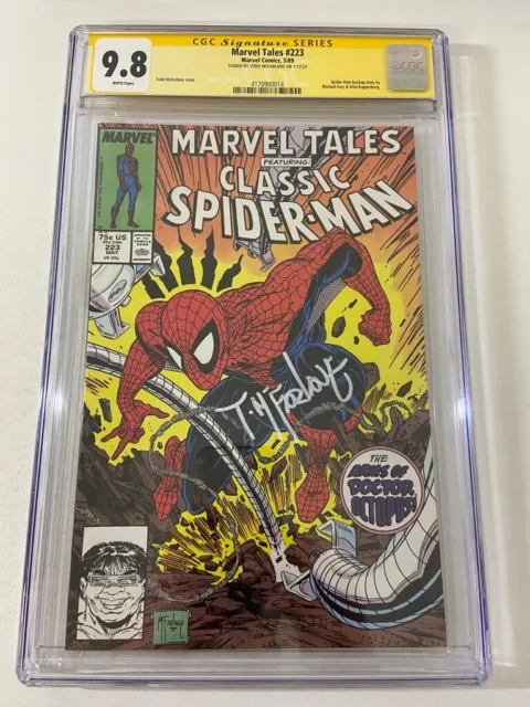 MARVEL TALES #223 NM/MT 9.8 CGC SS SIGNED BY TODD McFARLANE Amazing Spider-Man