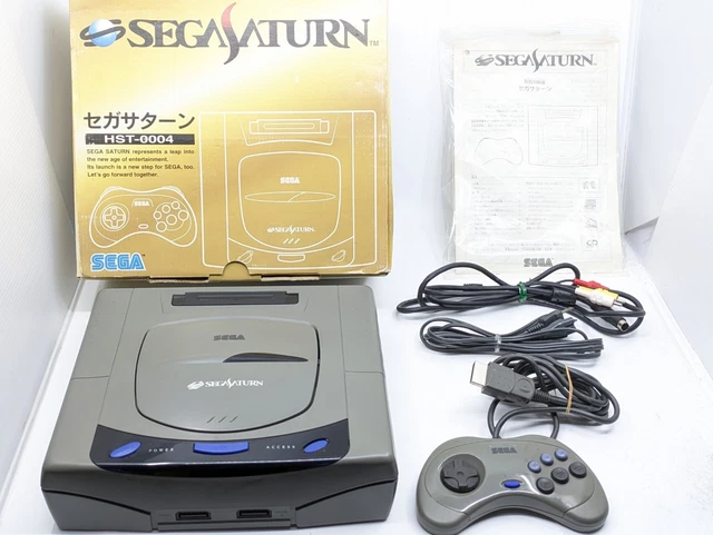Console Sega Saturn Grise HST-0004 Version Japonaise NTSC-J - 2 Manettes Testée