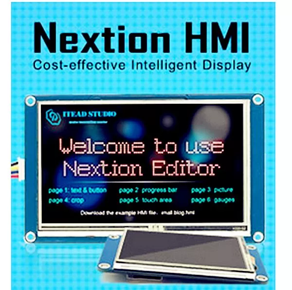 "Pantalla módulo LCD de panel táctil serie inteligente inteligente Nextion HMI 7" Nextion HMI