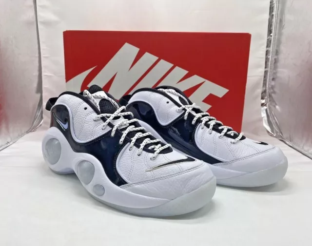 Nike Air Zoom Flight 95 Men's Basketball Shoes White Black Grey DV0820-100 NEW