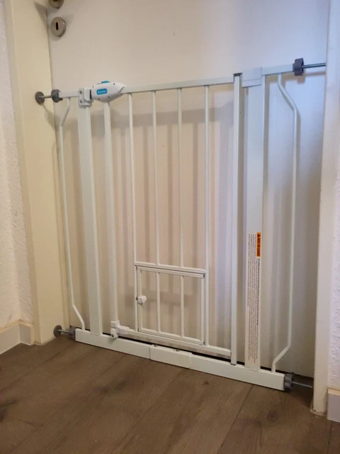 Carlson Absperrgitter Pet Gate mit Katzentür Türschutzgitter
