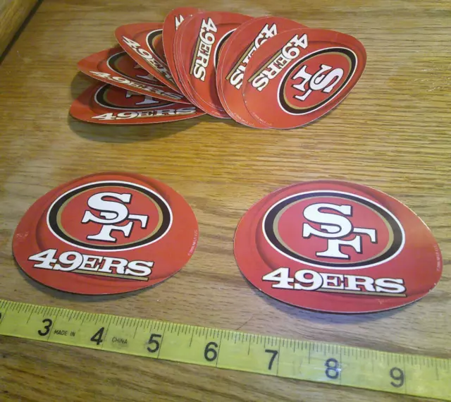 LOT OF (1) NFL SAN FRANCISCO 49ers LOGO PATCH APPROX. (TYPE G) ITEM # 68B