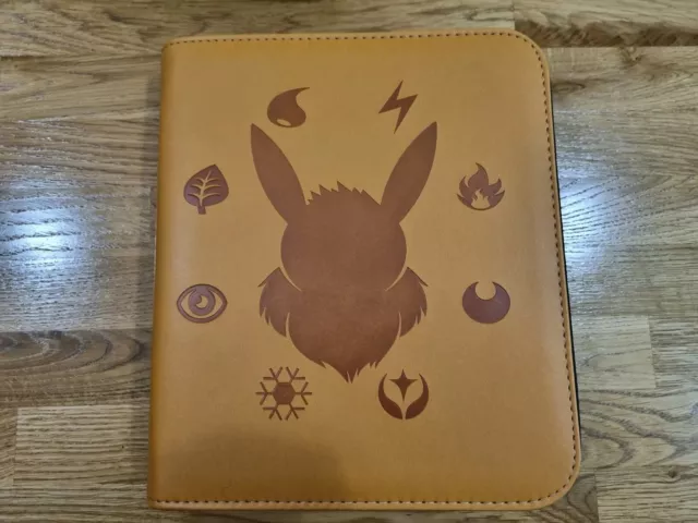 Pikachu And Eevee pokemon cards binder, Rayvol, 2 Ring, Top Loading.