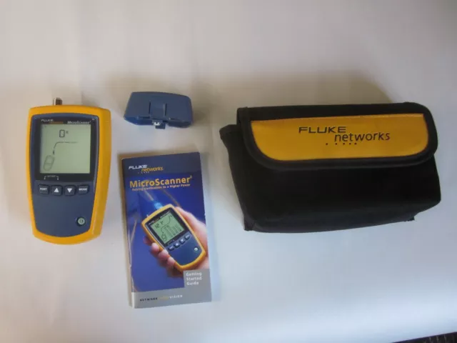 Fluke Networks MicroScanner2 LAN/Ethernet PoE Cable Network Tester w/Case