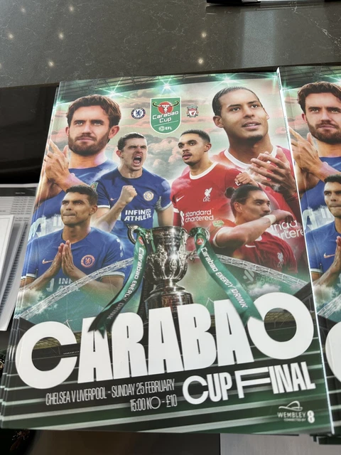 COLLECTION PROGRAMMES CARABAO Cup Final Liverpool VS Chelsea £12.99