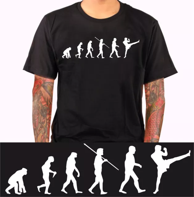 Maglietta MMA MuayThai Evolution Kickboxing Arti Marziali Kung Fu Karate hbs74