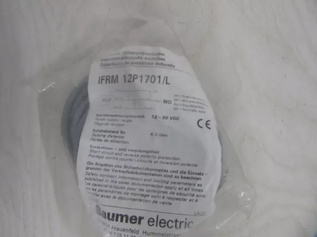 Baumer electric IFRM 12P1701/L  Induktiver Näherungsschalter