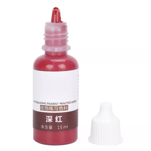 (Dark Red)15ml Lips Tattoo Pigment Microblading Fast Coloring Lip Skin Tatt GD2