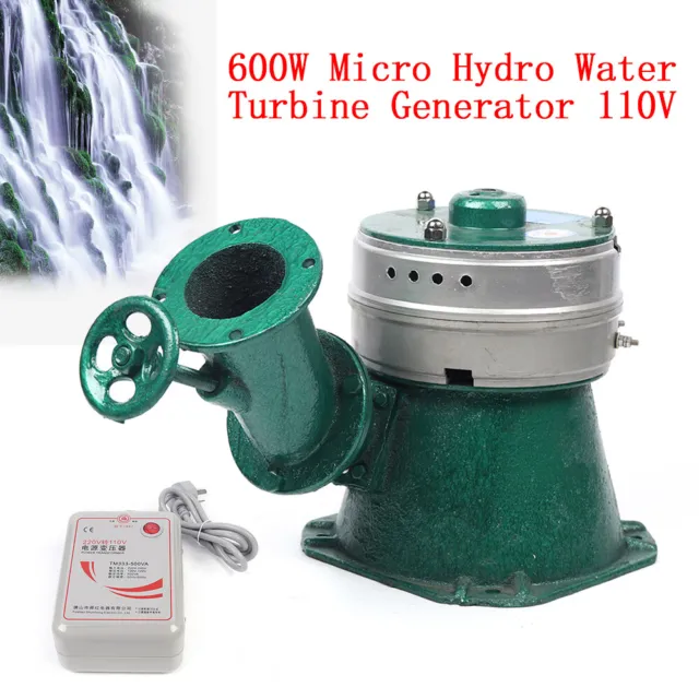 600W 110V Micro Generador Hidroeléctrico Turbina Hidroeléctrica Máquina Generadora de Agua