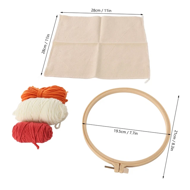 JSRQT 3 Pièces Punch Needle Broderie Kit Pour Débutants, Kit De