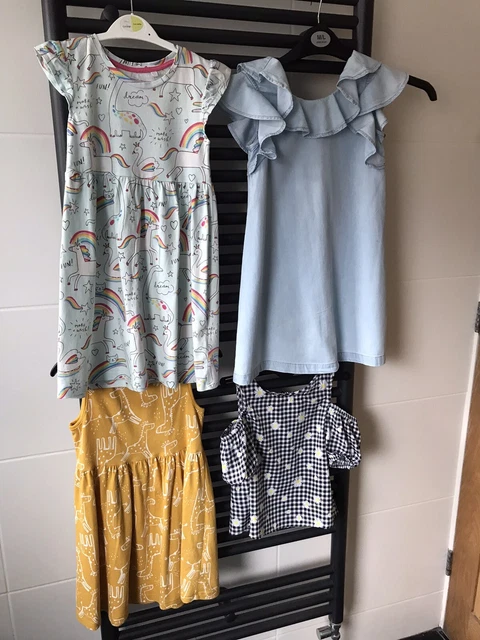 Girls Bundle Summer Dresses Top Age 4/5/6 Years Exc. Cond.