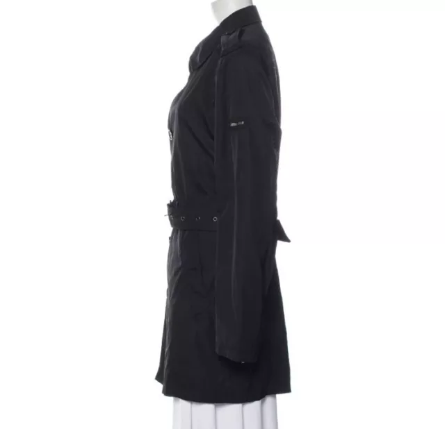 ROMEO GIGLI TRENCH Coat Black Size M Woman Jacket Double-Breasted Women ...