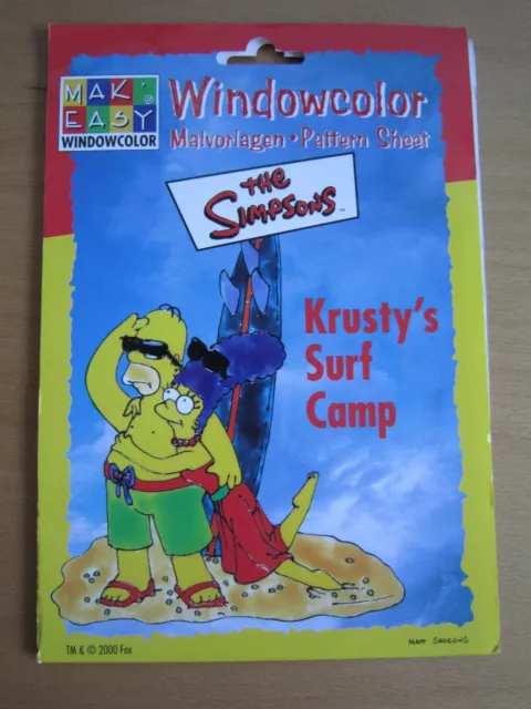 Window Color Malvorlagen The Simpsons Krusty´s Surf Camp