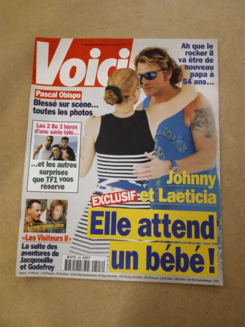 Johnny Hallyday - Magazine " Voici " n°508   08/1997