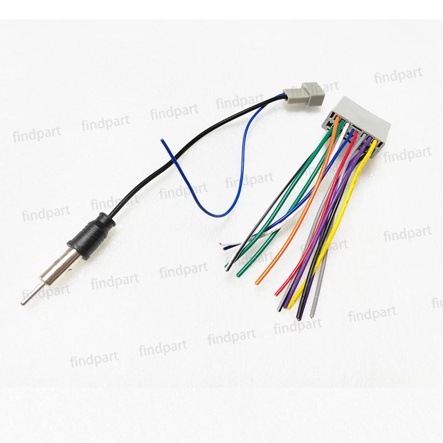 Car Stereo CD DVD Radio Power Antenna Wiring Harness for Honda Civic Fit Odyssey