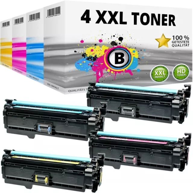 4 XXL TONER KARTUSCHEN für HP LaserJet 500 color M 551dn 551xh 570dn M575 M570