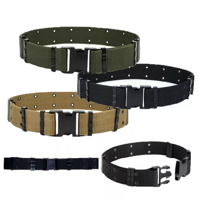 Military Pistol Belt Nylon Tactical Web Utility Duty ALICE Marine Corps GI Type